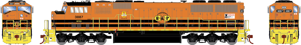 Athearn Genesis HO scale Buffalo & Pittsburgh Electro-Motive Division SD60M diesel locomotive