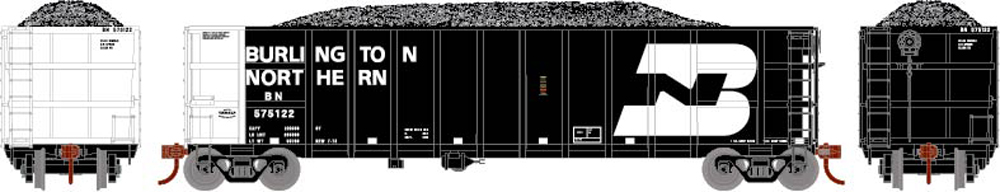 Ready-to-Roll Burlington Northern thrall high-side gondola