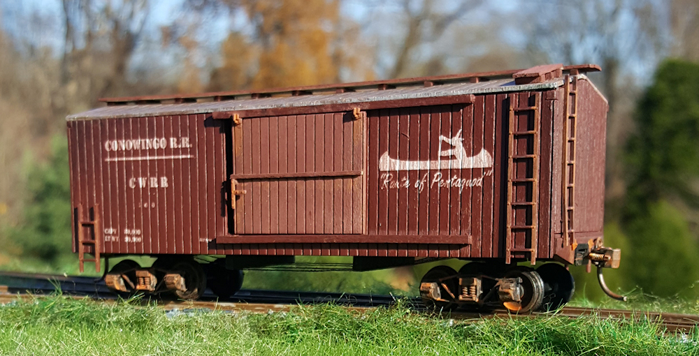 Sheathed boxcar