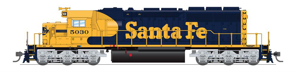 Atchison, Topeka & Santa Fe Electro-Motive Division SD40-2 diesel locomotive no. 5030