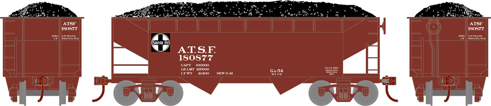 Santa Fe Roundhouse 34-foot offset hopper