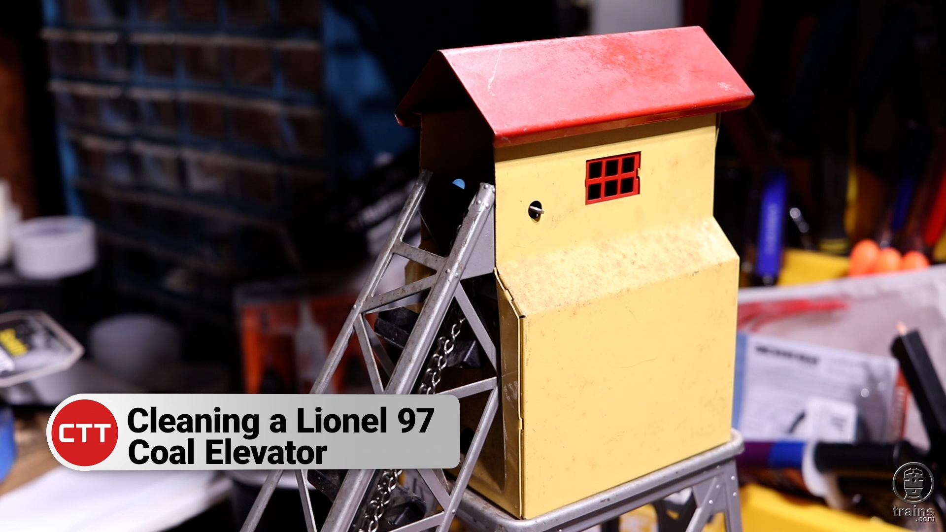Cleaning up Lionel’s no. 97 Coal Elevator