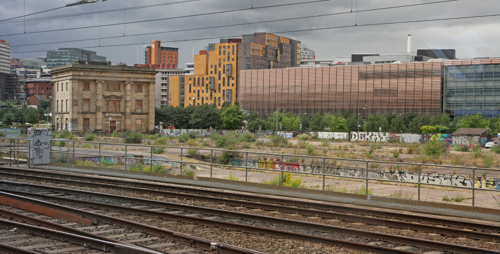 Vacant land near railroad tracks