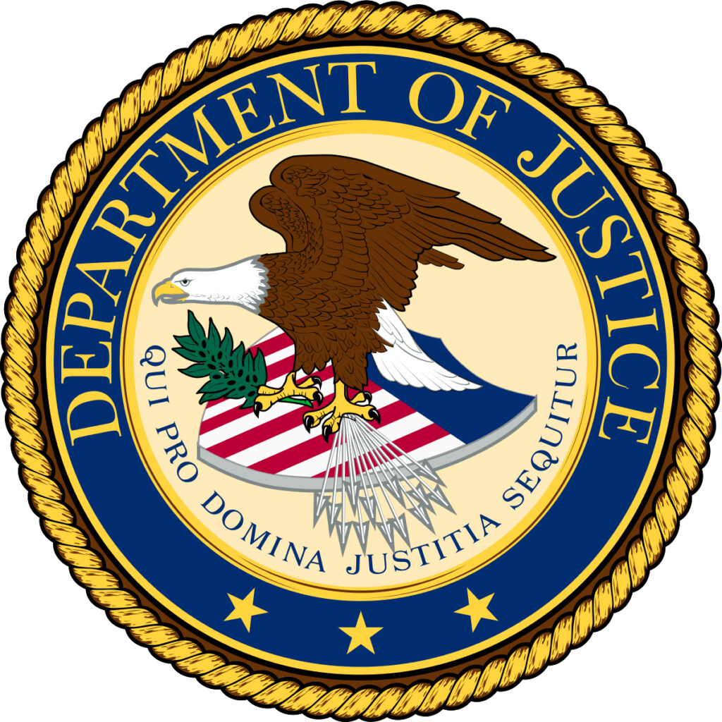 U.S. Department of Justice seal