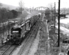 Road-switcher diesel locomotives with freight train