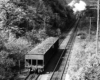 Freight cars on inclined plane