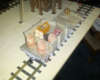 A completed flatcar project with load