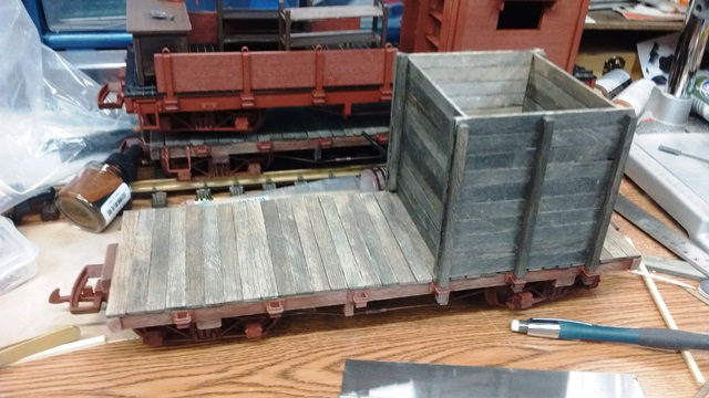 A completed flatcar project