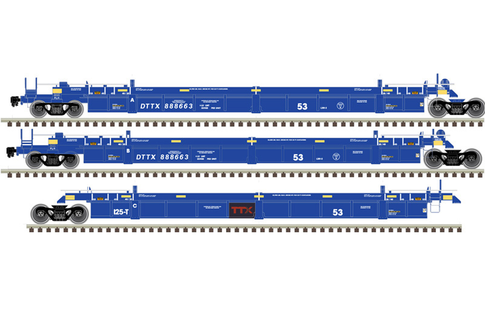 Atlas TTX Thrall 53-foot three-unit articulated well car