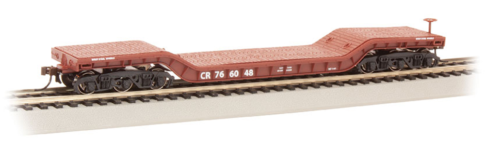 Bachmann Trains Conrail 52-foot depressed-center flatcar.