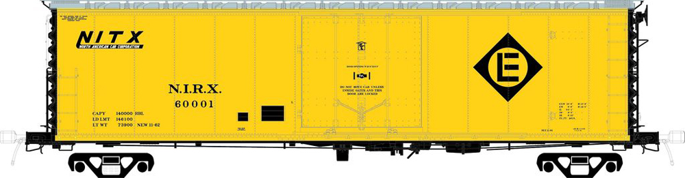 50-foot boxcar with Erie-Lackawanna diamond no. NIRX 60001