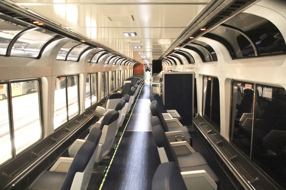 Inside of passenger car