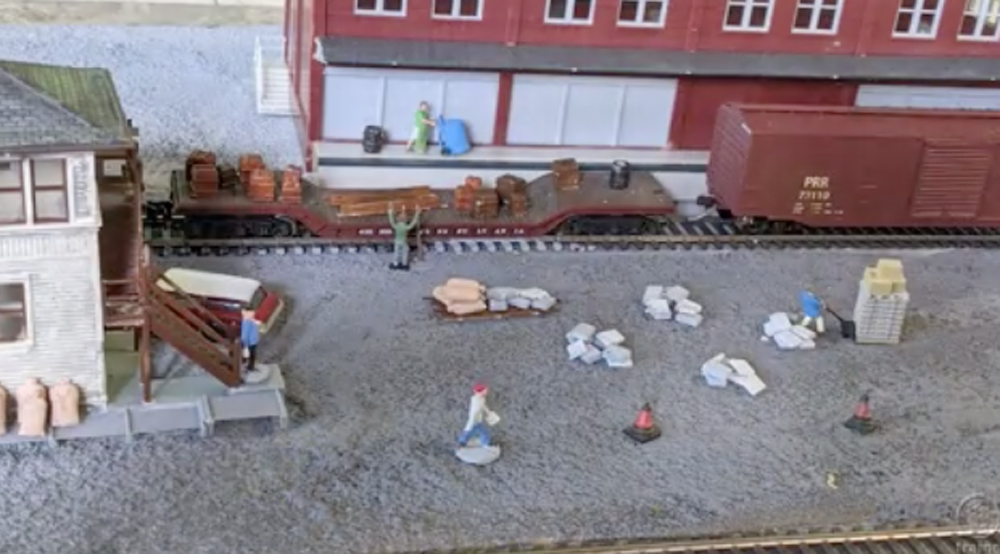 Industrial scene next to tracks