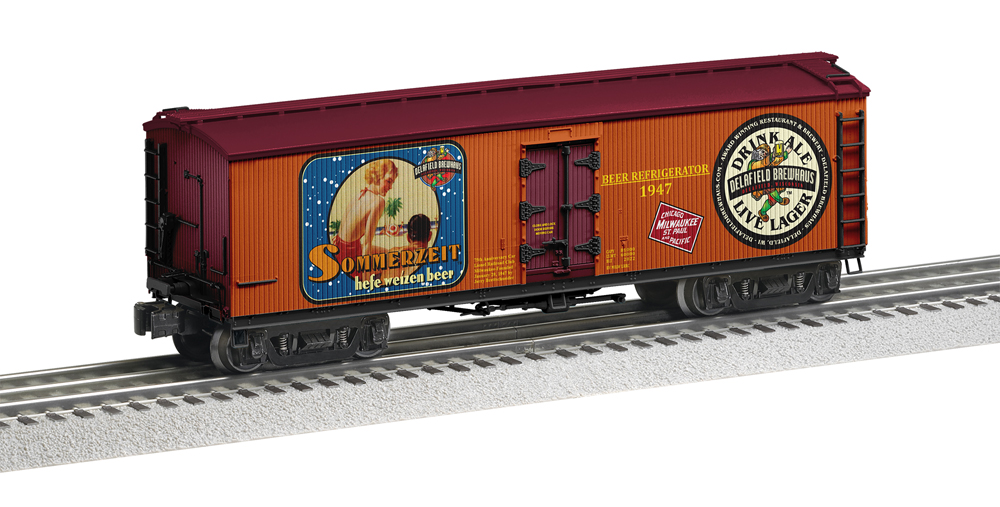 Milwaukee Lionel Railroad Club 75th anniversary double-sheathed refrigerator car.