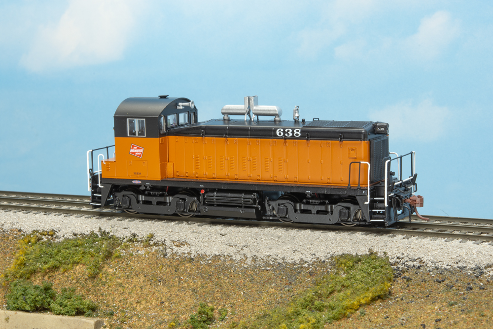 Electro-Motive Division Milwaukee Road SW1200 diesel locomotive.