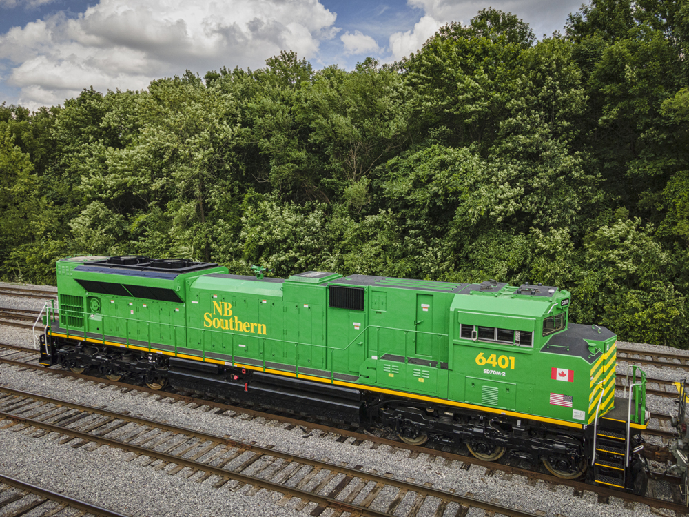 Green locomotive