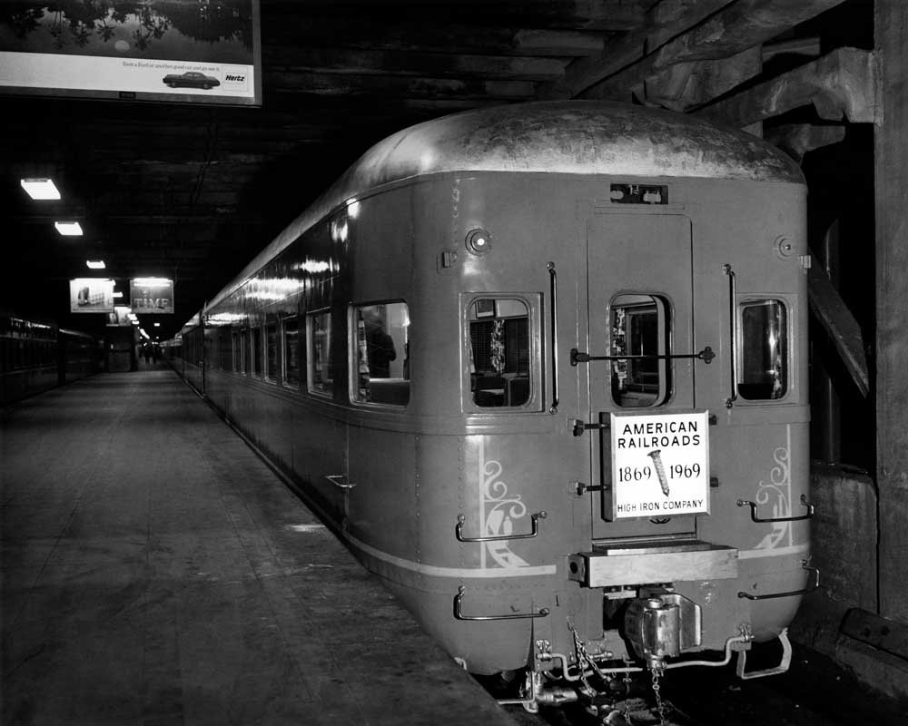 Rear of passenger in underground terminal