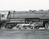 Black-and-white view of 2-8-8-2 steam locomotive