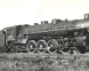 Black-and-white broadside view of 4-8-2 steam locomotive