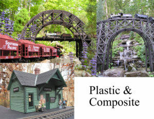 Garden railroad projects made from plastic