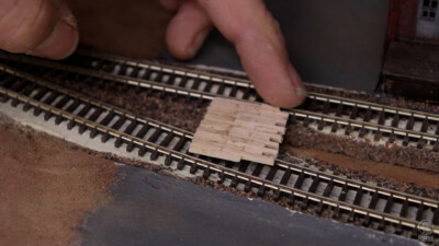 Constructing a wood grade crossing, Episode 6