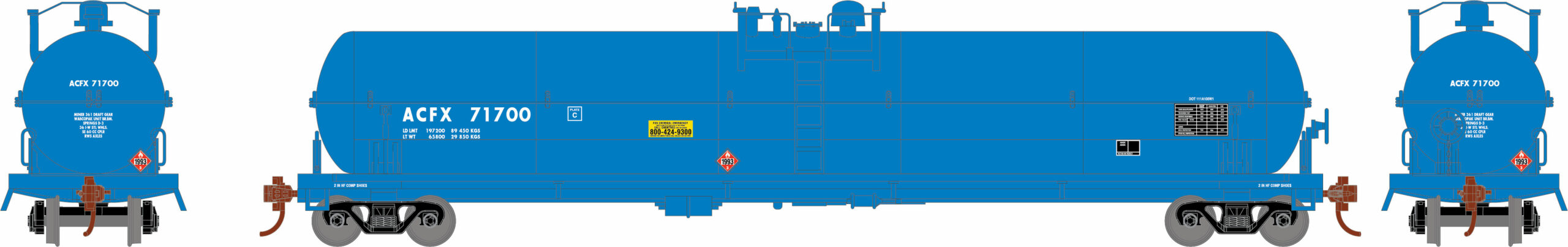 American Car & Foundry Co. 62-foot tank car.