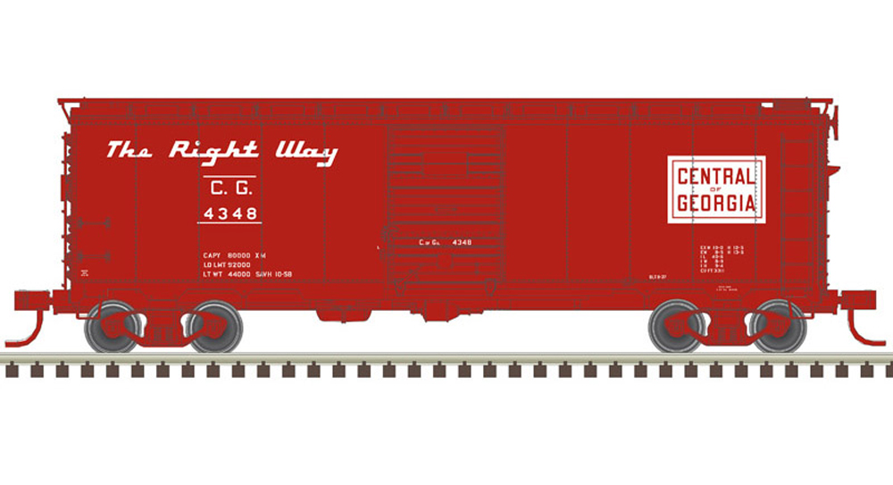 American Railway Association Central of Georgia 40-foot boxcar