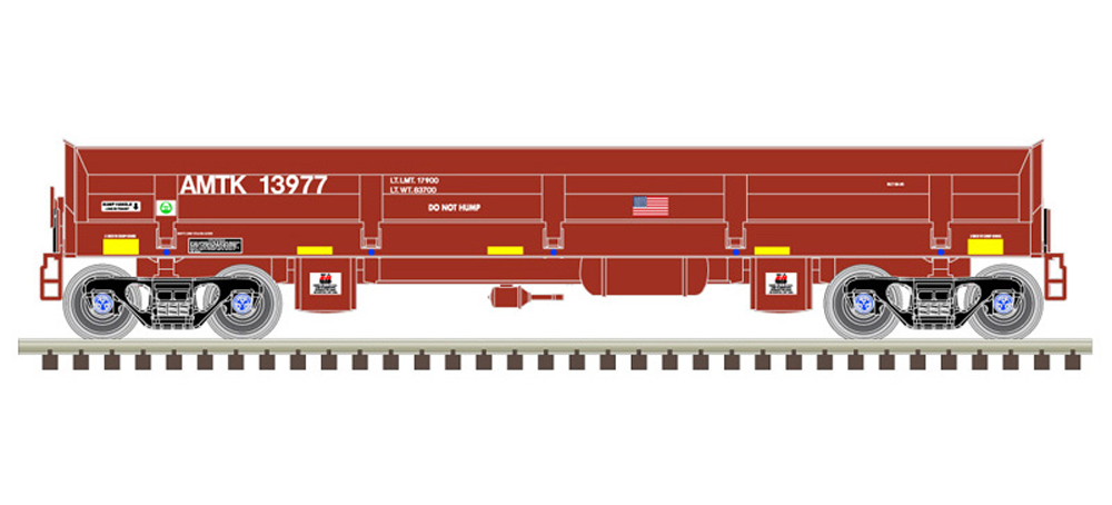 Amtrak Difco side-dump car.