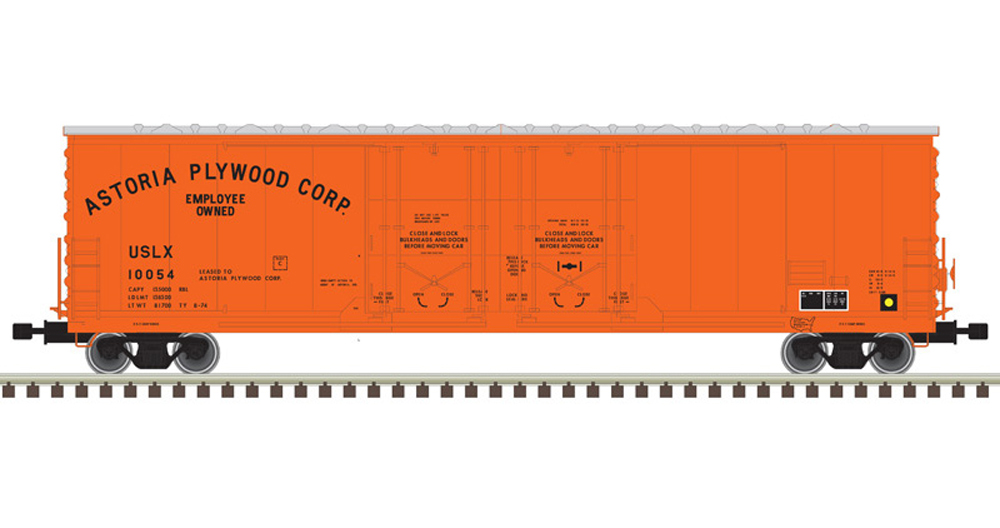 53-foot Astoria Plywood double-plug-door boxcar