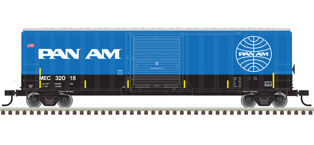 Pan Am 50’-6” boxcar.