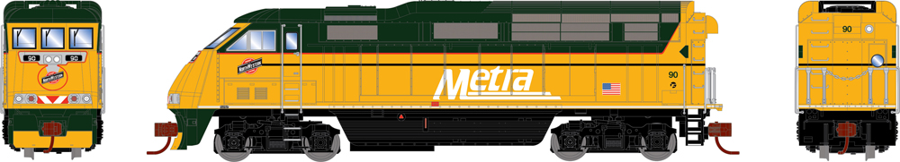 Metra Electro-Motive Division F59PHI diesel locomotive