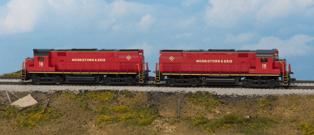 Morristown & Erie Alco Century 424 and 425 diesel locomotives