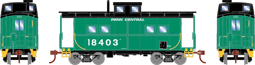 Penn Central eastern four-window caboose.