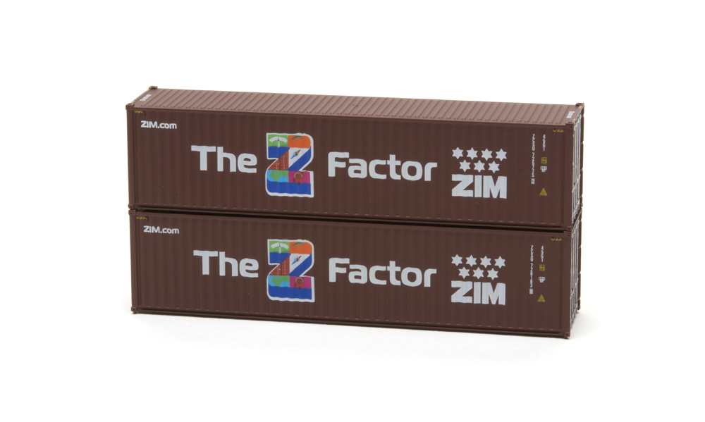 ZIM 40-foot high-cube intermodal container