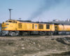 Broadside color photo of Union Pacific single-unit gas-turbine electric locomotive.
