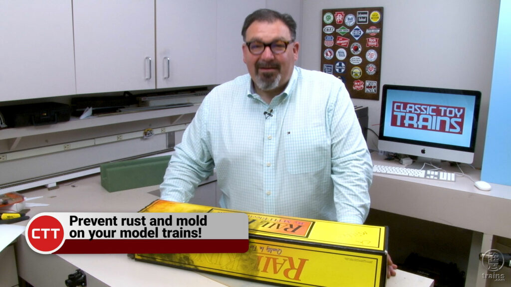 Hal Miller with MTH trains box