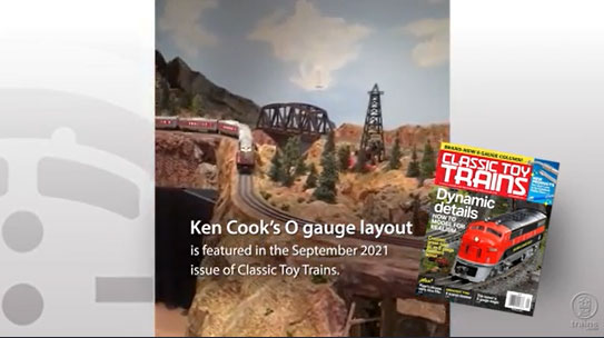 A traditional Lionel layout with modern scenery