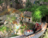 A scene from the Aggie garden railway with dry creek