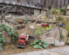 A scene from the Aggie garden railway with quarry