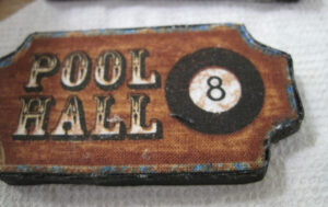 Pool hall sign