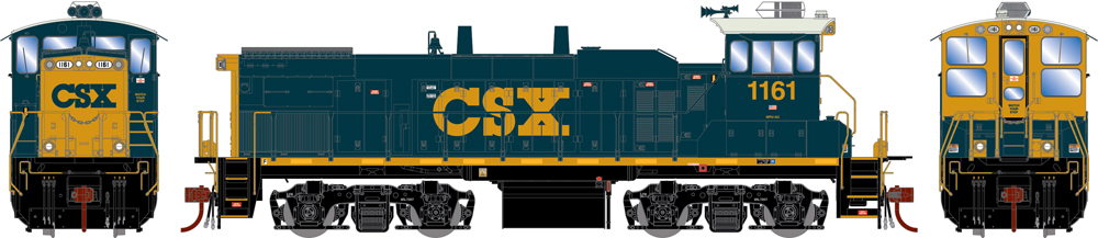CSX Electro-Motive Division MP15 diesel locomotive.