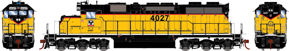 Dakota & Iowa Electro-Motive Division SD39 diesel locomotive.