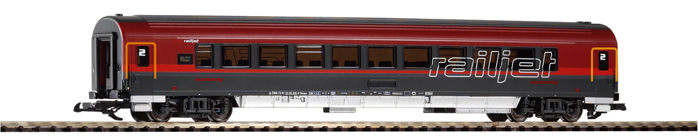 Railjet second class coach.