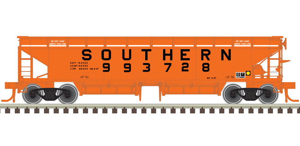 Southern 70-ton Hart ballast car.