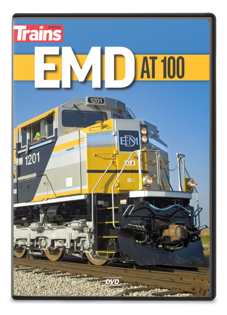 Trains magazine EMD at 100 DVD available at the Kalmbach Hobby Store.