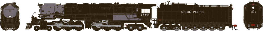 Union Pacific 4-6-6-4 Challenger steam locomotive.