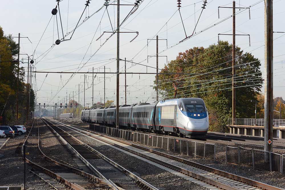 Streamlined electric passenger train