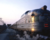 Stainless steel round-end dome-observation car