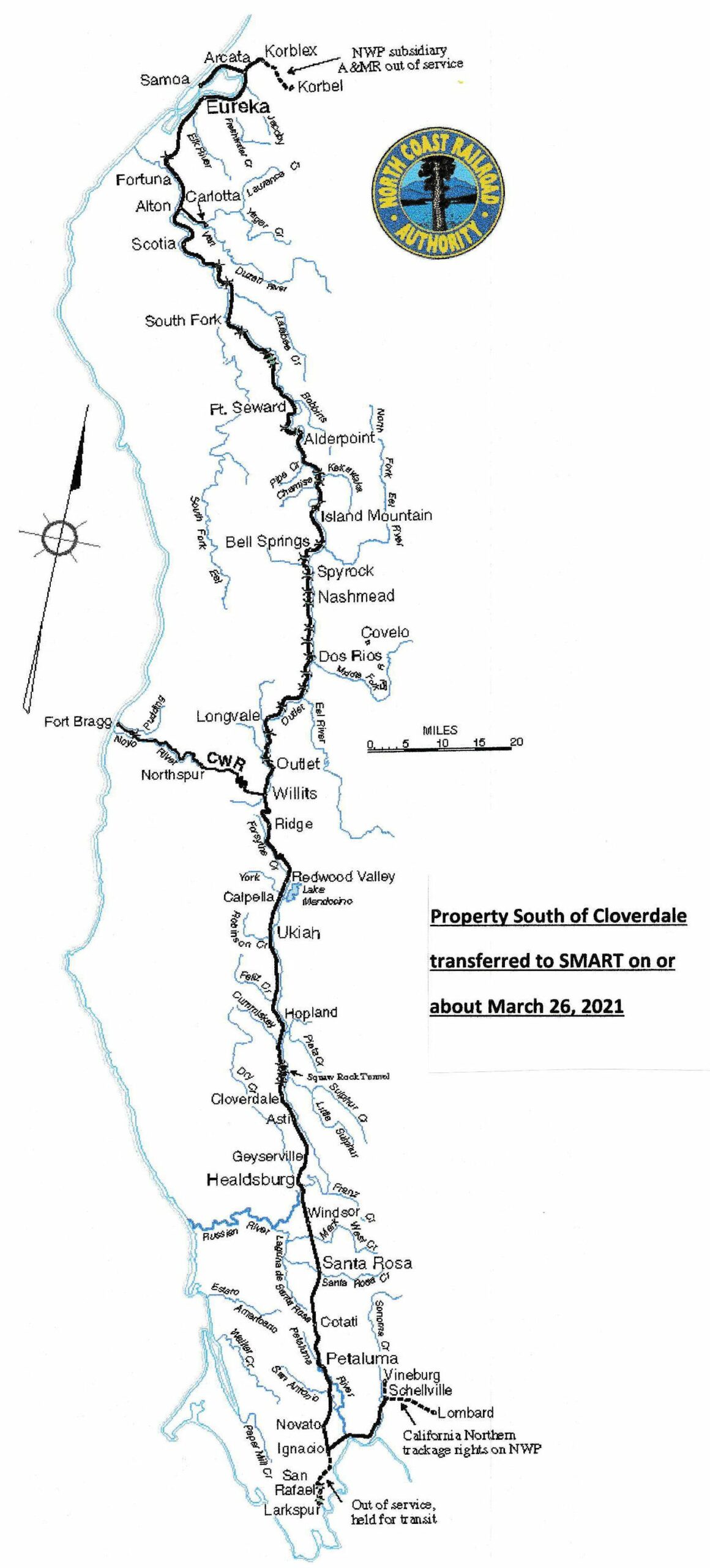 Map of the former Northwestern Pacific