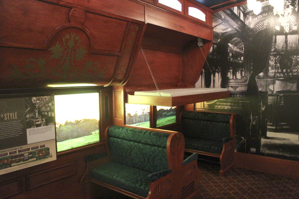 Recreation of inside of early sleeping car